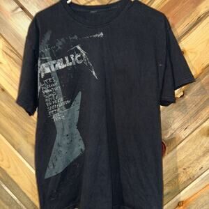 Metallica - Set List - Black Shirt - Adult L (42-44) - Hanes